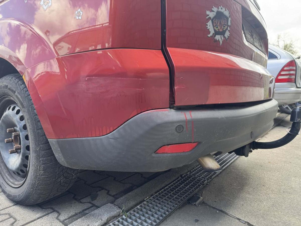 Ford Galaxy 2 original Sto&szlig;stange Stossf&auml;nger hinten Tango Rot Bj.2006